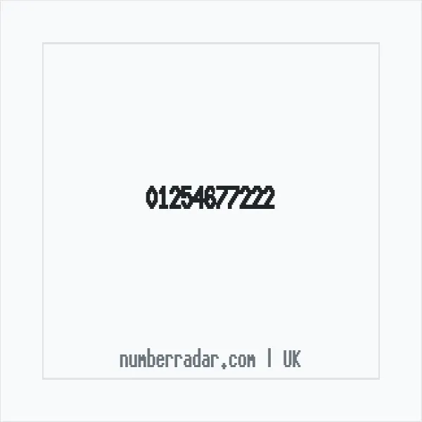 Reverse number check for +44 1254 677222 — who called me?