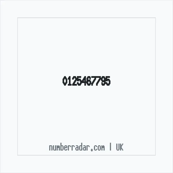 Reverse number check for +44 125467795 — who called me?