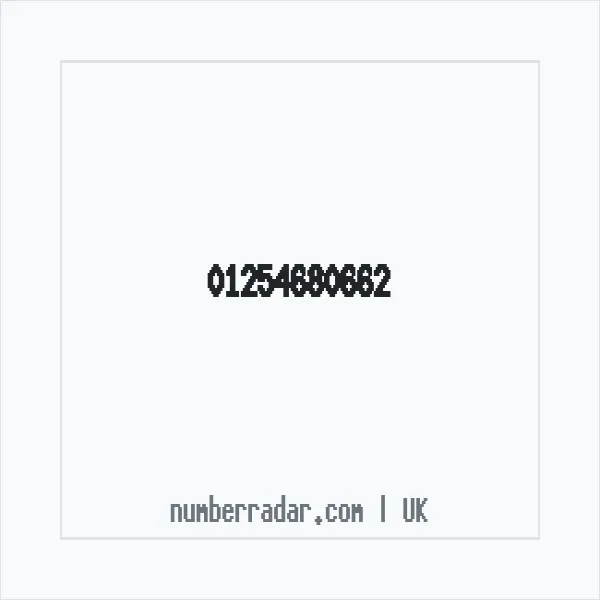 Reverse number check for +44 1254 680662 — who called me?