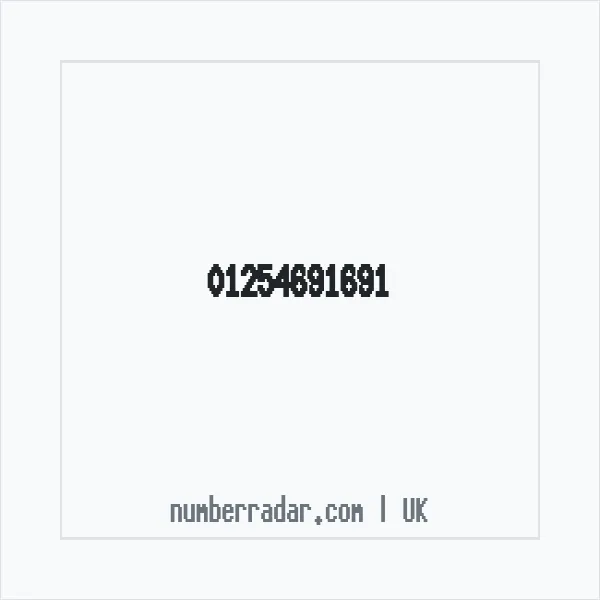 Reverse number check for +44 1254 691691 — who called me?