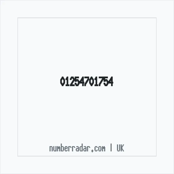 Reverse number check for +44 1254 701754 — who called me?
