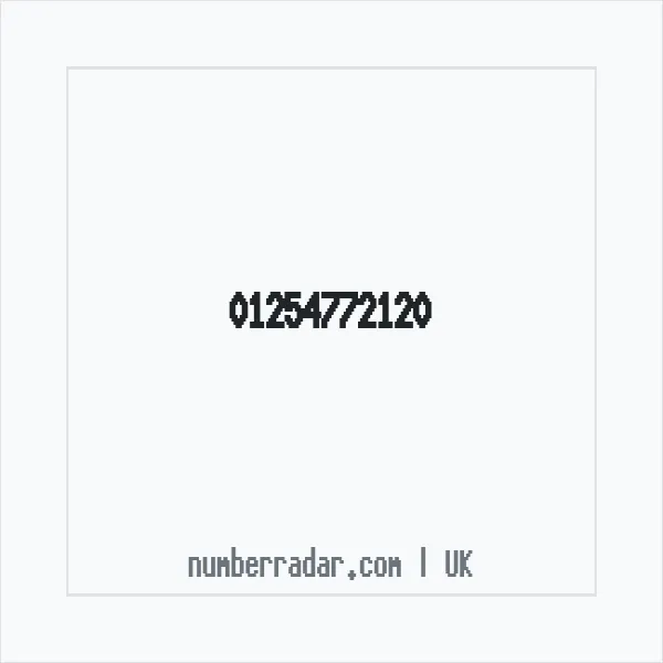 Reverse number check for +44 1254 772120 — who called me?