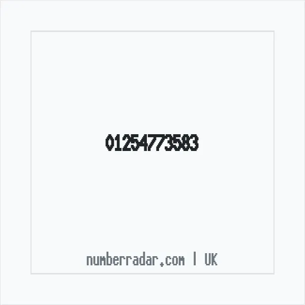 Reverse number check for +44 1254 773583 — who called me?