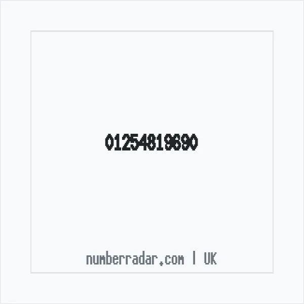 Reverse number check for +44 1254 819690 — who called me?