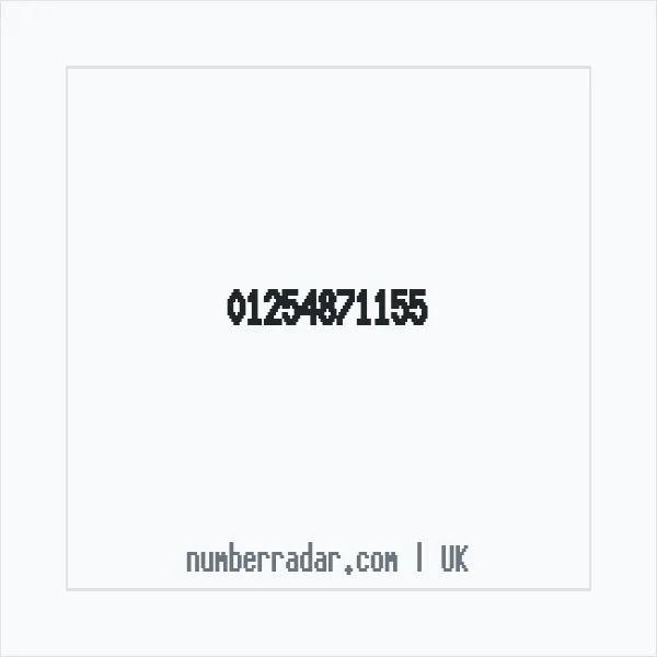 Reverse number check for +44 1254 871155 — who called me?