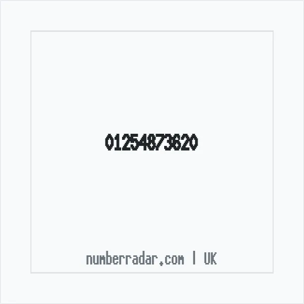 Reverse number check for +44 1254 873620 — who called me?