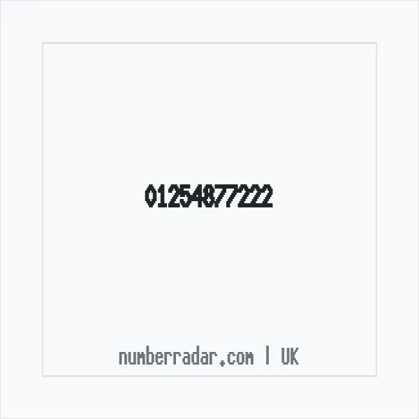 Reverse number check for +44 1254 877222 — who called me?