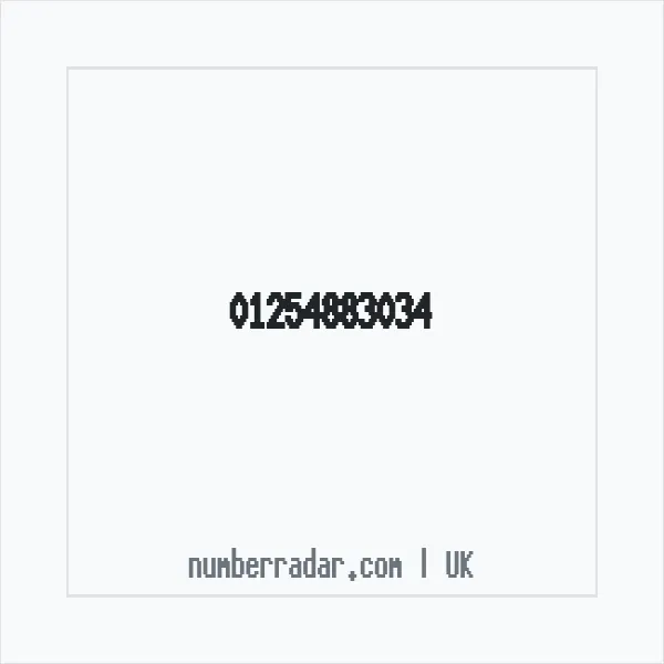 Reverse number check for +44 1254 883034 — who called me?