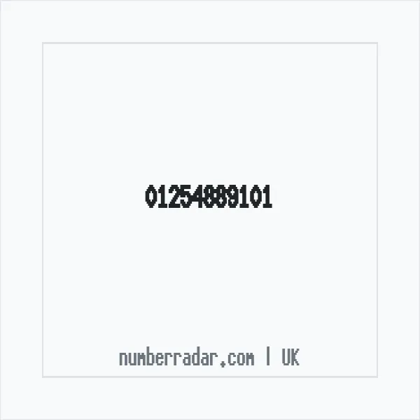 Reverse number check for +44 1254 889101 — who called me?