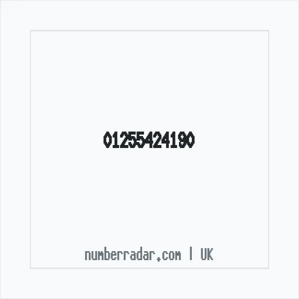 Reverse number check for +44 1255 424190 — who called me?