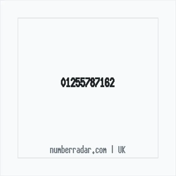 Reverse number check for +44 1255 787162 — who called me?