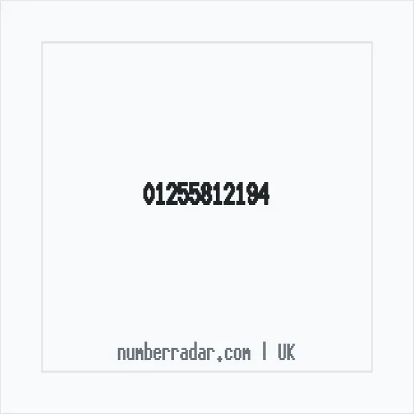 Reverse number check for +44 1255 812194 — who called me?