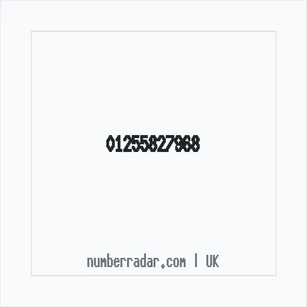 Reverse number check for +44 1255 827968 — who called me?