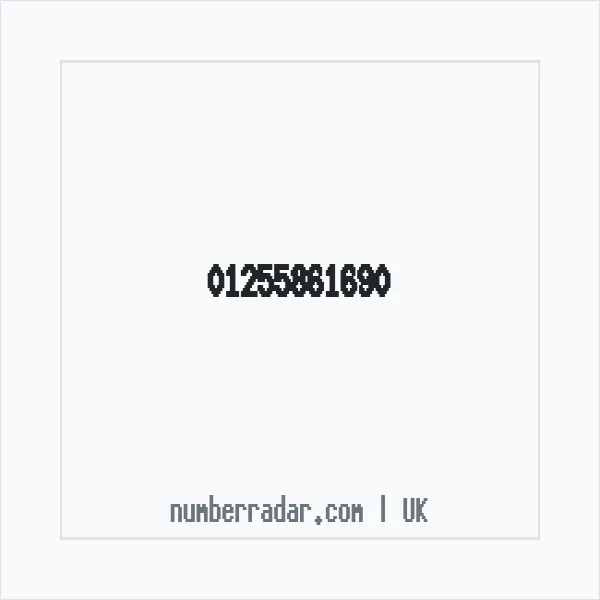 Reverse number check for +44 1255 861690 — who called me?