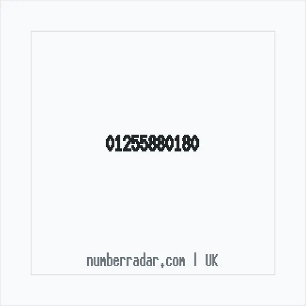 Reverse number check for +44 1255 880180 — who called me?