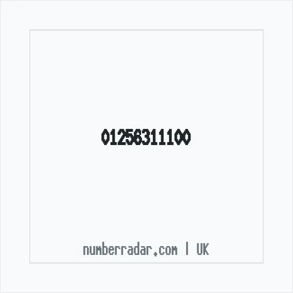 Reverse number check for +44 1256 311100 — who called me?