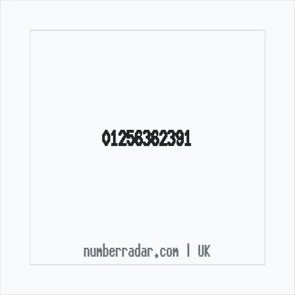 Reverse number check for +44 1256 362391 — who called me?