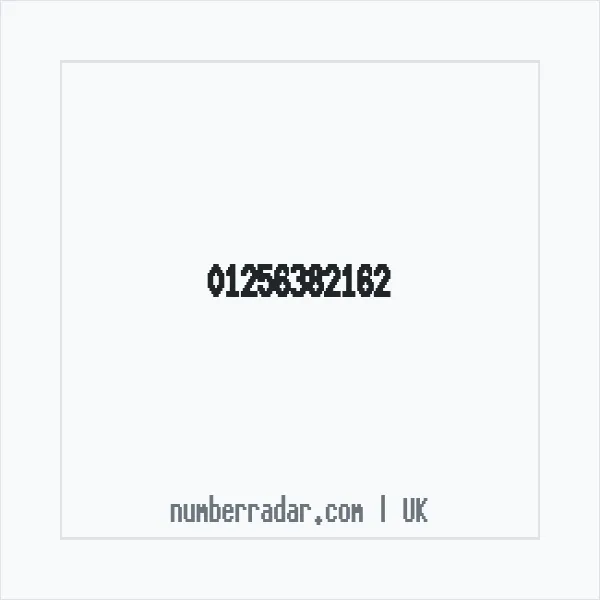 Reverse number check for +44 1256 382162 — who called me?