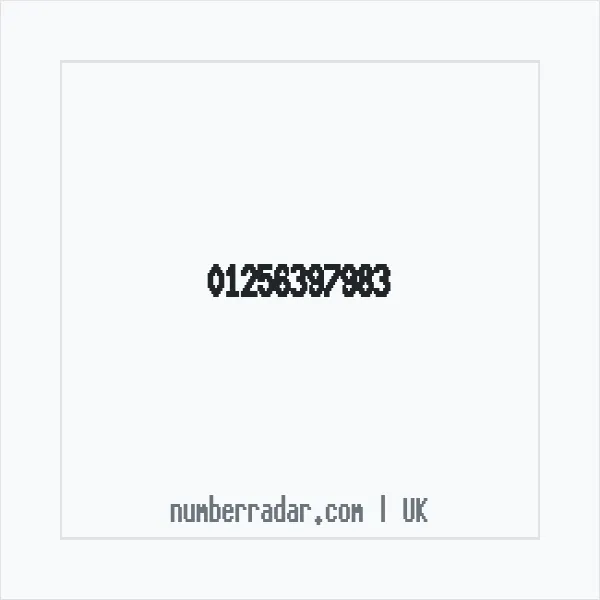 Reverse number check for +44 1256 397983 — who called me?