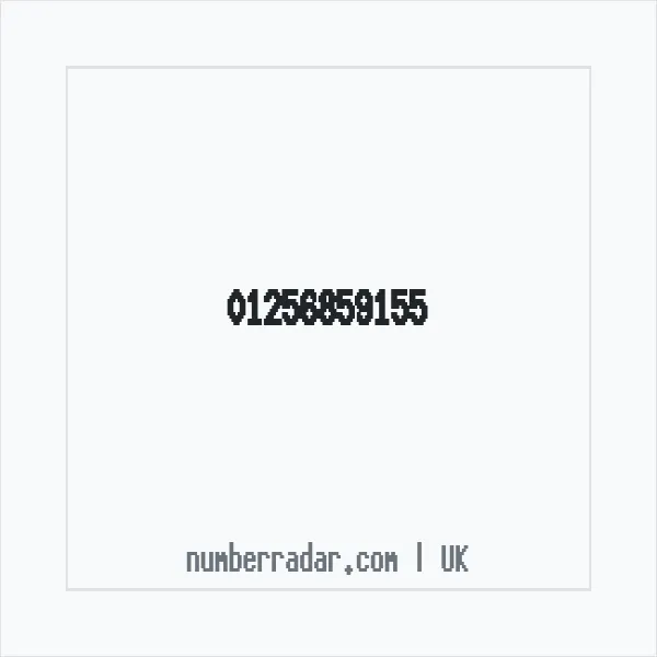 Reverse number check for +44 1256 859155 — who called me?