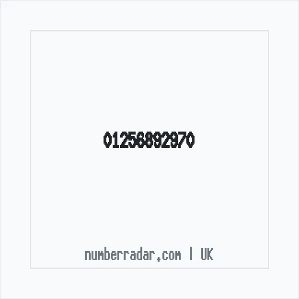 Reverse number check for +44 1256 892970 — who called me?