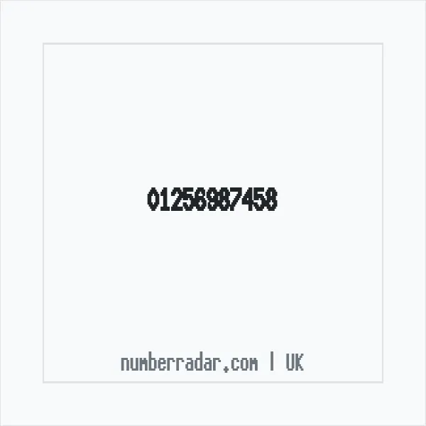 Reverse number check for +44 1256 987458 — who called me?