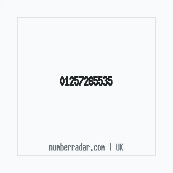 Reverse number check for +44 1257 265535 — who called me?