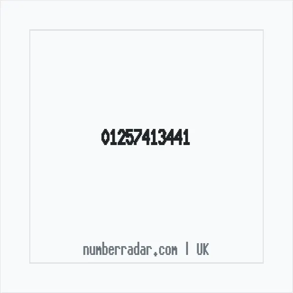 Reverse number check for +44 1257 413441 — who called me?