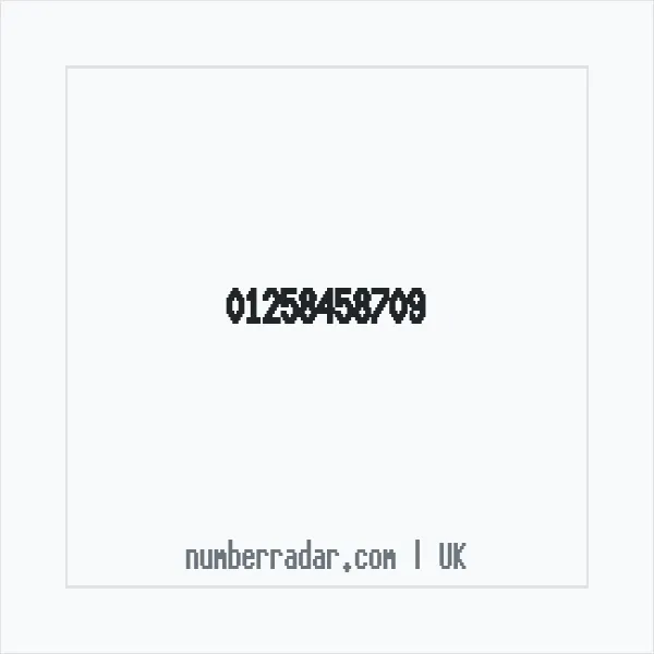 Reverse number check for +44 1258 458709 — who called me?