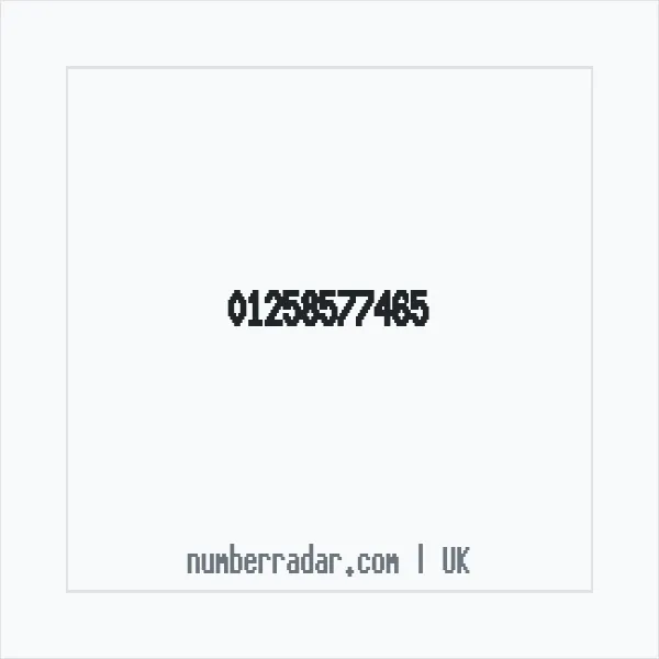Reverse number check for +44 1258 577465 — who called me?