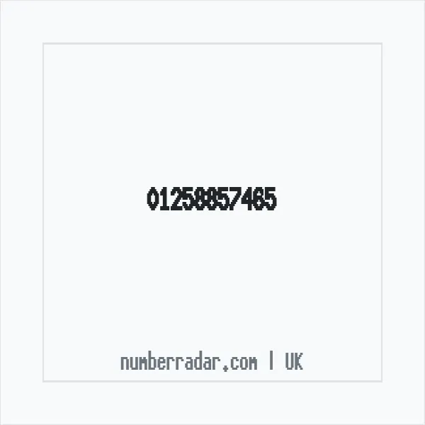 Reverse number check for +44 1258 857465 — who called me?