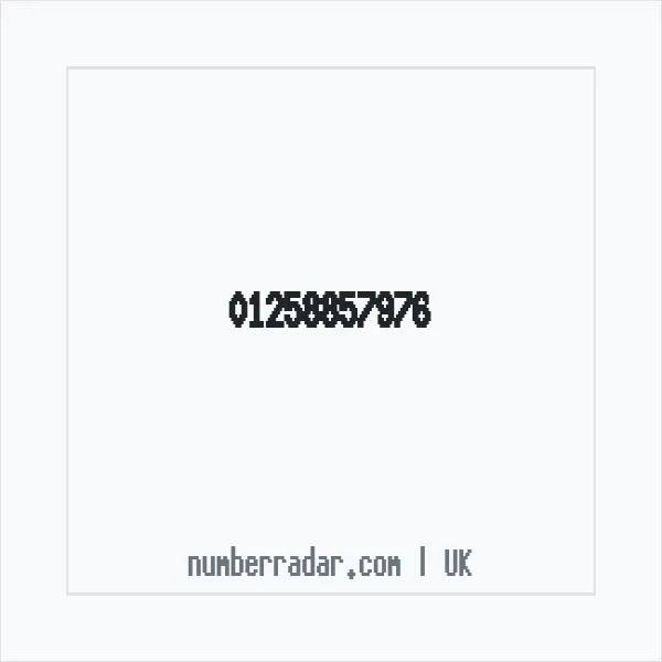 Reverse number check for +44 1258 857976 — who called me?