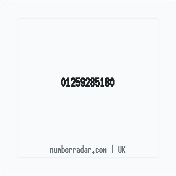 Reverse number check for +44 1259 285180 — who called me?