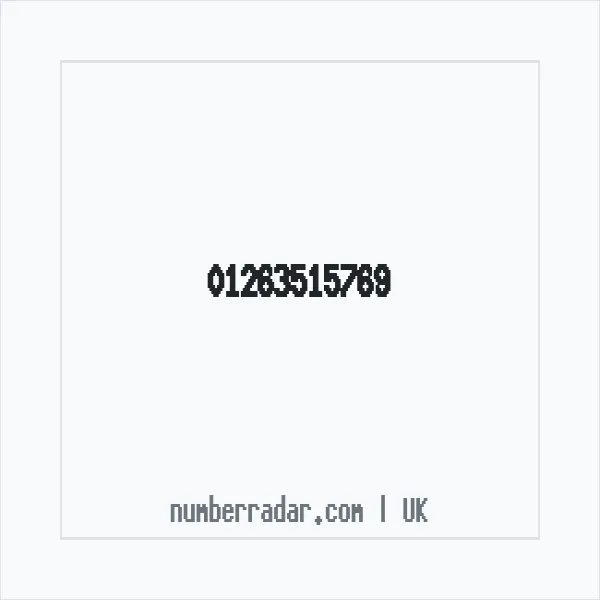 Reverse number check for +44 1263 515769 — who called me?