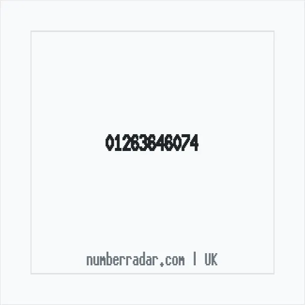 Reverse number check for +44 1263 646074 — who called me?