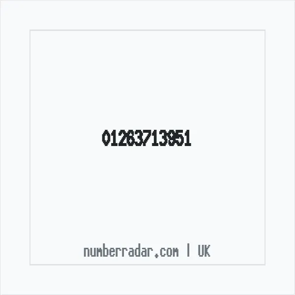 Reverse number check for +44 1263 713951 — who called me?