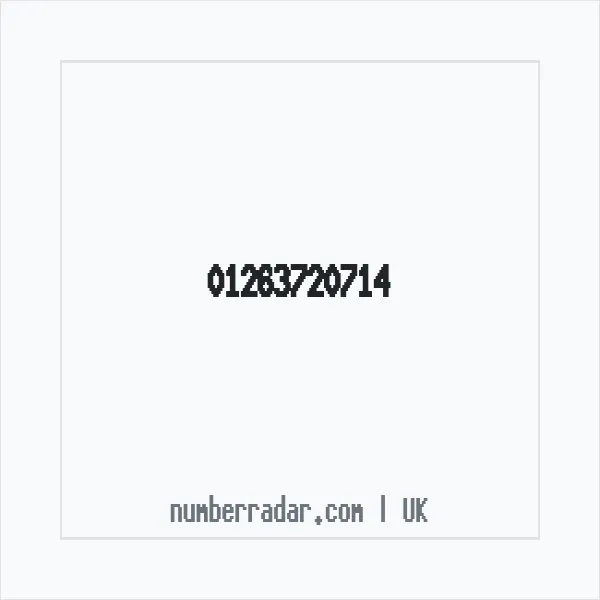 Reverse number check for +44 1263 720714 — who called me?