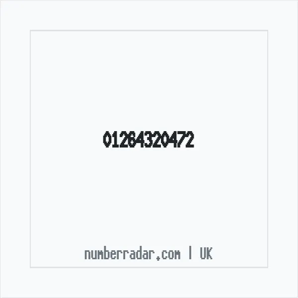 Reverse number check for +44 1264 320472 — who called me?
