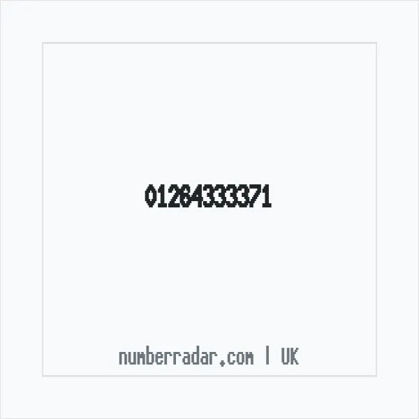 Reverse number check for +44 1264 333371 — who called me?
