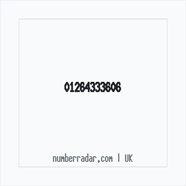 Reverse number check for +44 1264 333606 — who called me?