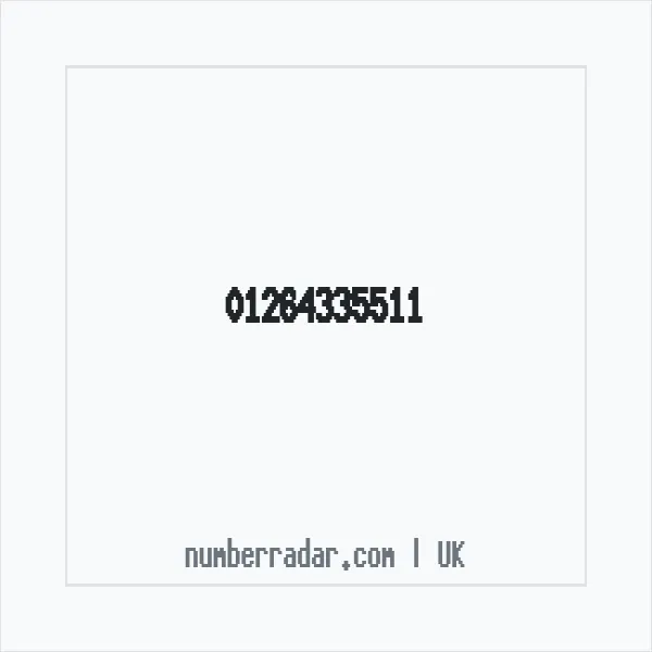 Reverse number check for +44 1264 335511 — who called me?