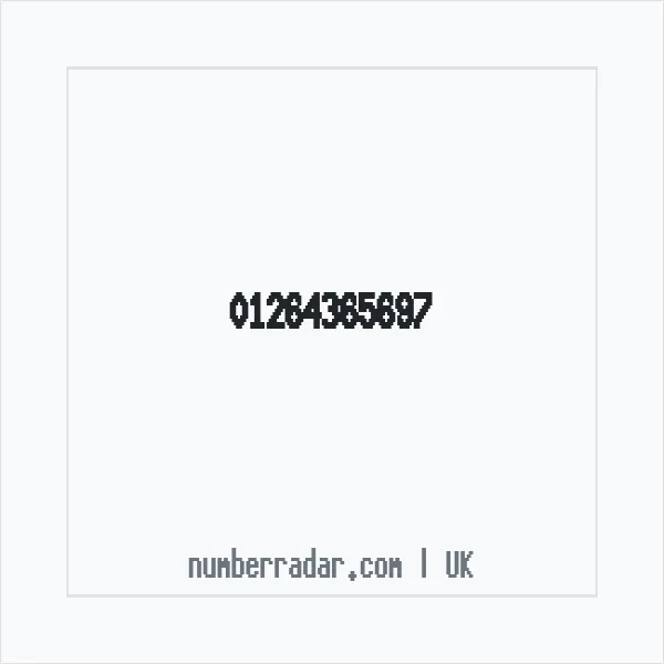 Reverse number check for +44 1264 365697 — who called me?