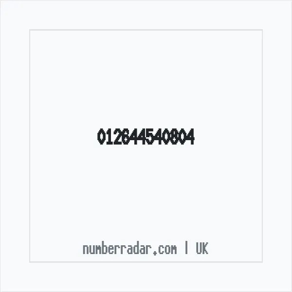 Reverse number check for +44 (1264) 454-080 — who called me?