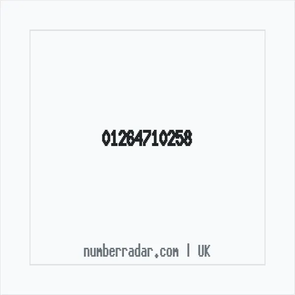 Reverse number check for +44 1264 710258 — who called me?