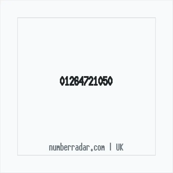 Reverse number check for +44 1264 721050 — who called me?
