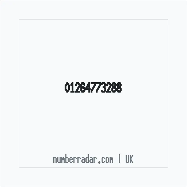 Reverse number check for +44 1264 773288 — who called me?
