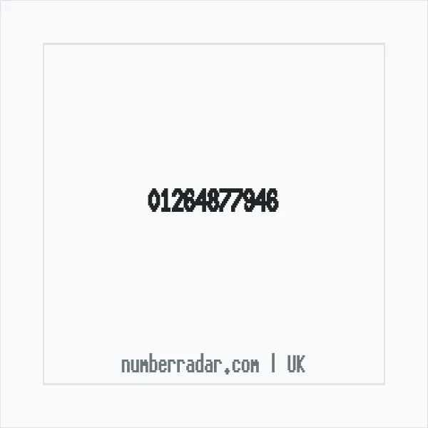 Reverse number check for +44 1264 877946 — who called me?