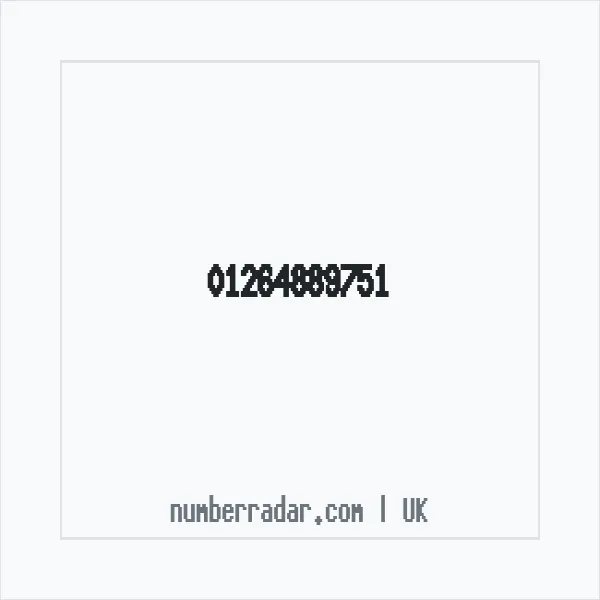 Reverse number check for +44 1264 889751 — who called me?