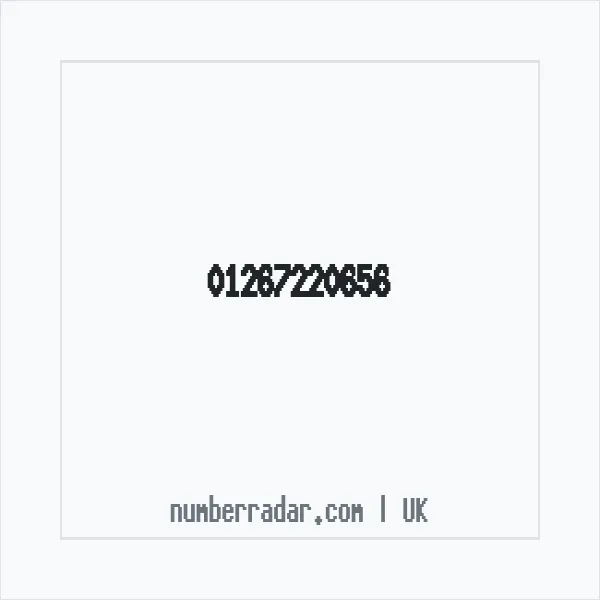 Reverse number check for +44 1267 220656 — who called me?