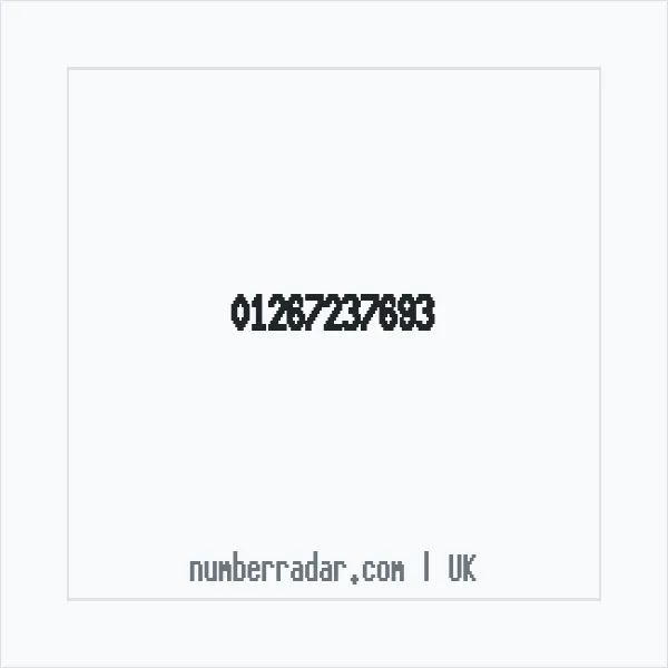 Reverse number check for +44 1267 237693 — who called me?